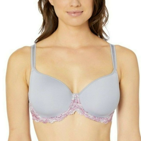 Wacoal Womens Embrace Lace Contour Bra Style 853181 Size 32DDD Lavender NEW - Picture 1 of 11